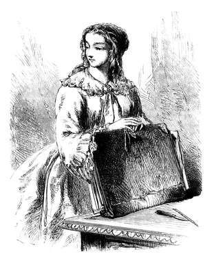 Ухоженная женщина XIX века